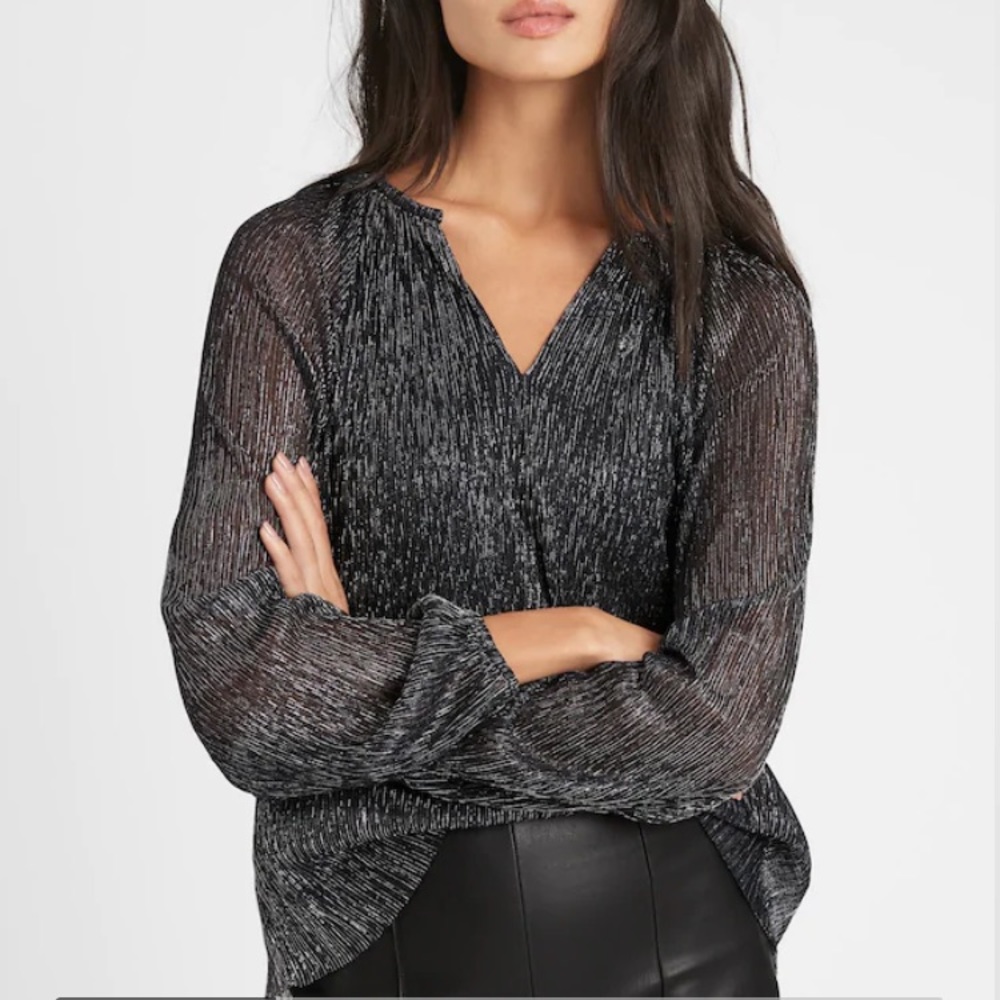 Metallic Banana Republic Top